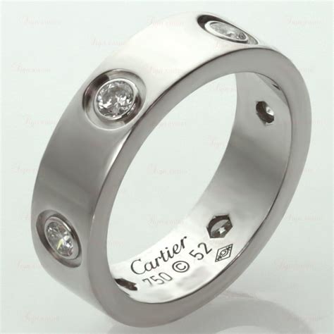 cartier love ring 6 diamonds.